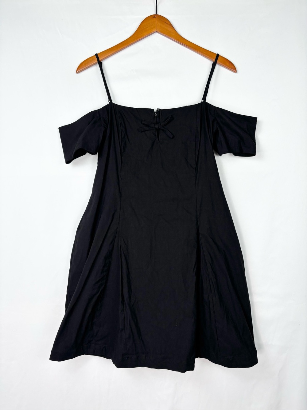 Maeve Off The Shoulder Bow‎ Mini Dress Black Size L Mini